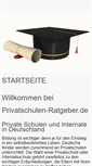 Mobile Screenshot of privatschulen-ratgeber.de