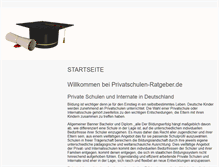 Tablet Screenshot of privatschulen-ratgeber.de